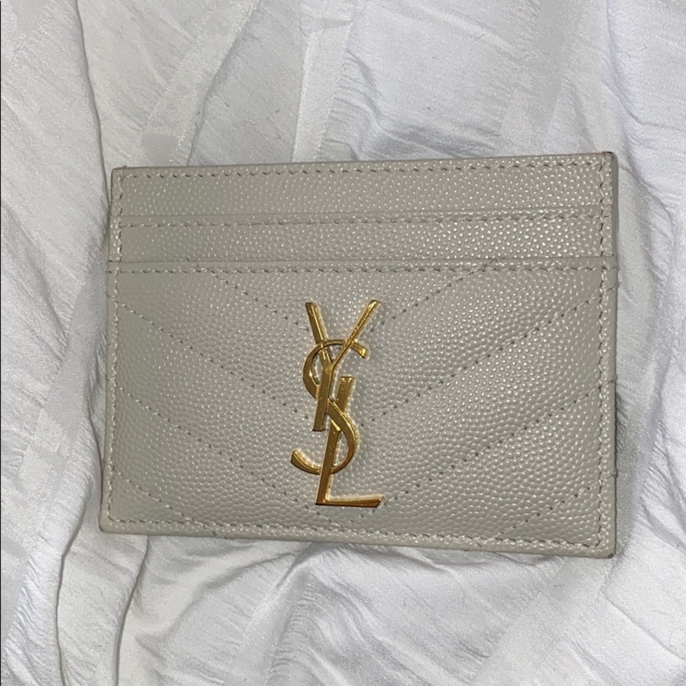 YSL CARD CASE BARELY USED